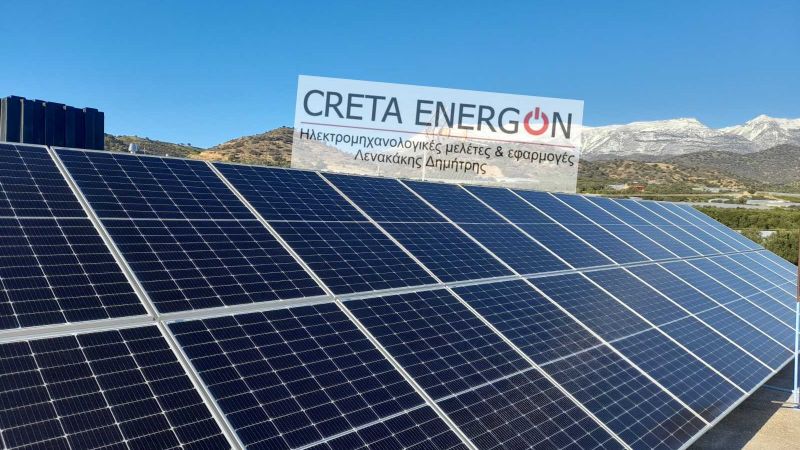 ΦΩΤΟΒΟΛΤΑΪΚΟ ΣΥΝΟΛΙΚΗΣ ΙΣΧΥΟΣ 9,75 kWp ΣΕ ΚΑΤΟΙΚΙΑ ΤΟΥ ΔΗΜΟΥ ΦΑΙΣΤΟΥ