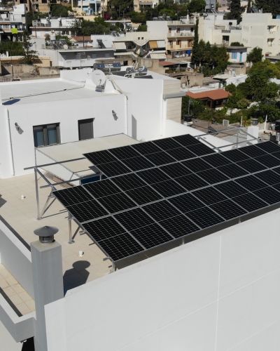 Photovoltaic with net metering in a permanent Residence in South Crete (Construction in progress)