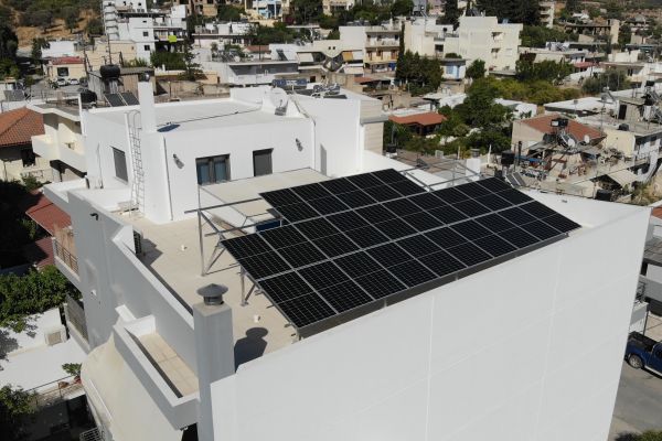 Photovoltaic with net metering in a permanent Residence in South Crete (Construction in progress)